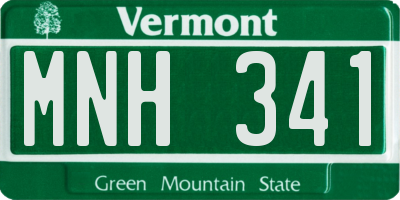VT license plate MNH341