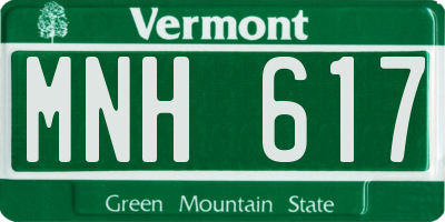 VT license plate MNH617