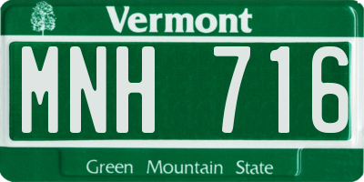 VT license plate MNH716