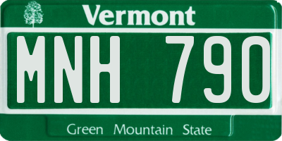 VT license plate MNH790