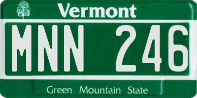 VT license plate MNN246