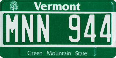 VT license plate MNN944