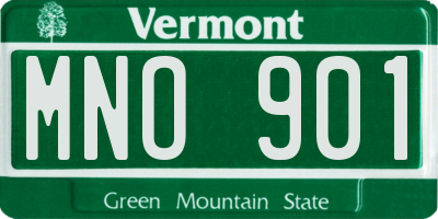 VT license plate MNO901