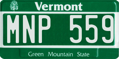 VT license plate MNP559