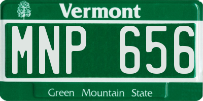 VT license plate MNP656