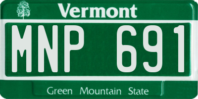 VT license plate MNP691