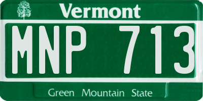 VT license plate MNP713