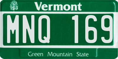 VT license plate MNQ169