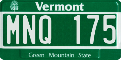 VT license plate MNQ175