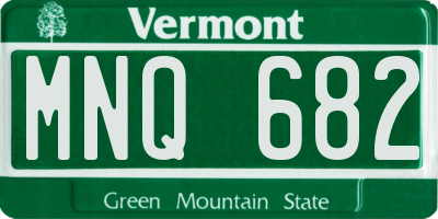 VT license plate MNQ682
