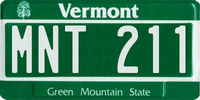 VT license plate MNT211