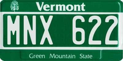 VT license plate MNX622