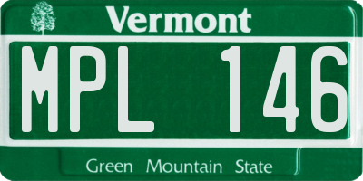 VT license plate MPL146