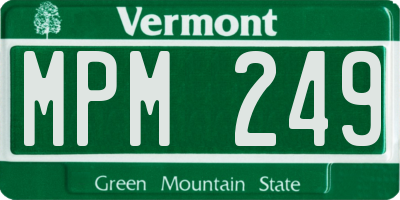 VT license plate MPM249