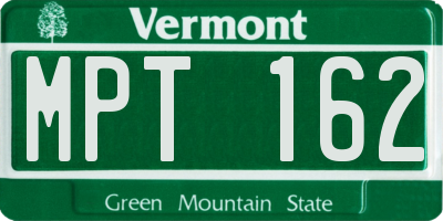 VT license plate MPT162
