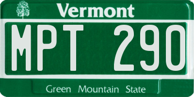 VT license plate MPT290