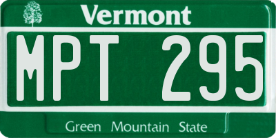 VT license plate MPT295