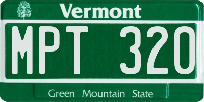 VT license plate MPT320