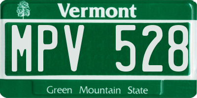 VT license plate MPV528