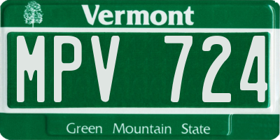 VT license plate MPV724
