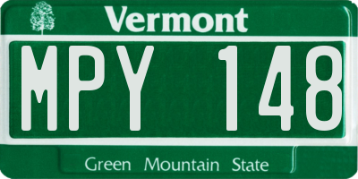 VT license plate MPY148