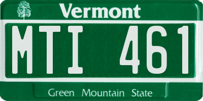 VT license plate MTI461