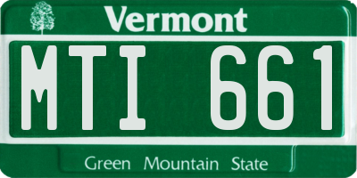 VT license plate MTI661