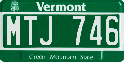 VT license plate MTJ746