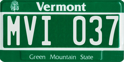 VT license plate MVI037