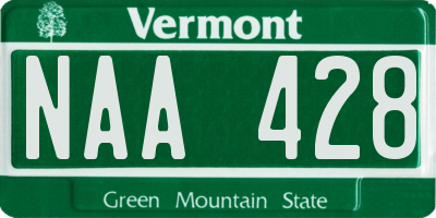 VT license plate NAA428