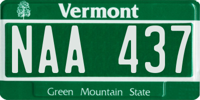 VT license plate NAA437