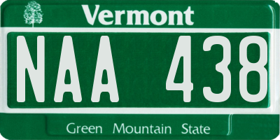 VT license plate NAA438