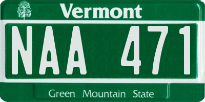 VT license plate NAA471