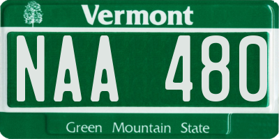 VT license plate NAA480