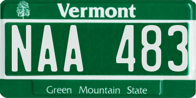 VT license plate NAA483