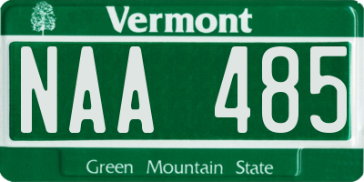 VT license plate NAA485