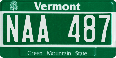 VT license plate NAA487