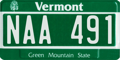 VT license plate NAA491
