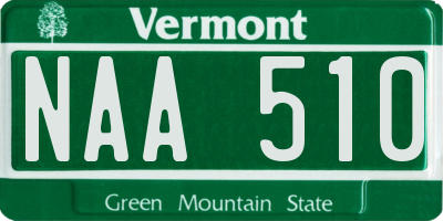 VT license plate NAA510
