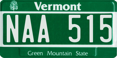 VT license plate NAA515