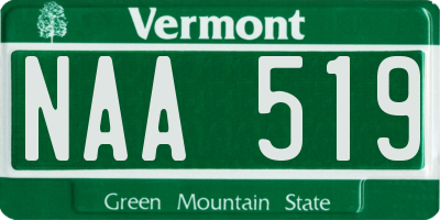 VT license plate NAA519