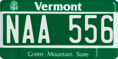 VT license plate NAA556