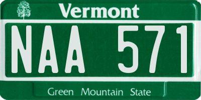 VT license plate NAA571