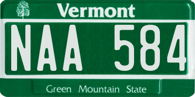 VT license plate NAA584