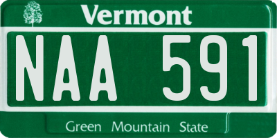 VT license plate NAA591