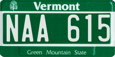 VT license plate NAA615