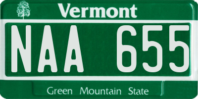 VT license plate NAA655