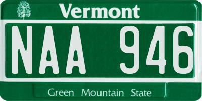 VT license plate NAA946