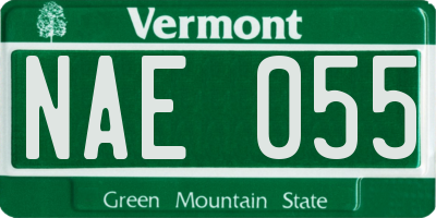 VT license plate NAE055