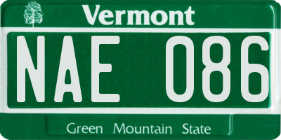 VT license plate NAE086